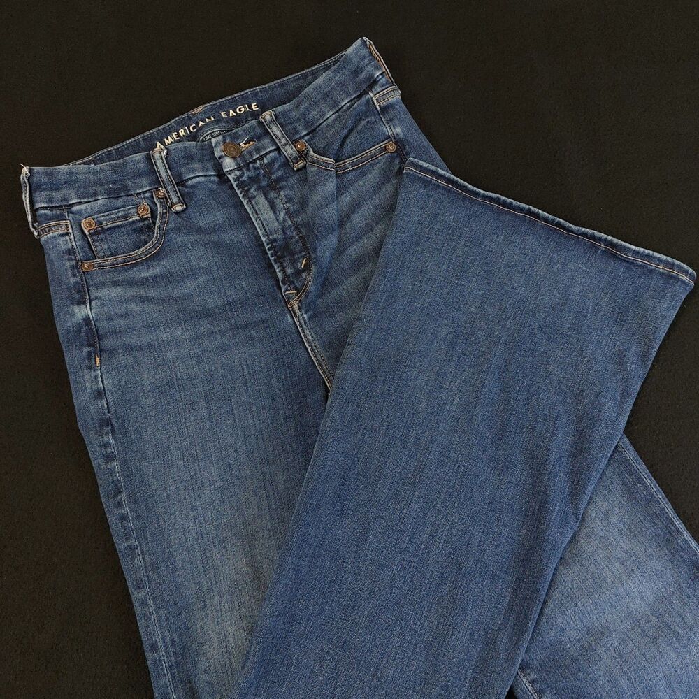 American Eagle Luxe Stretch Super High Rise Flare Jeans Women's 4R (Fit 28x31)
